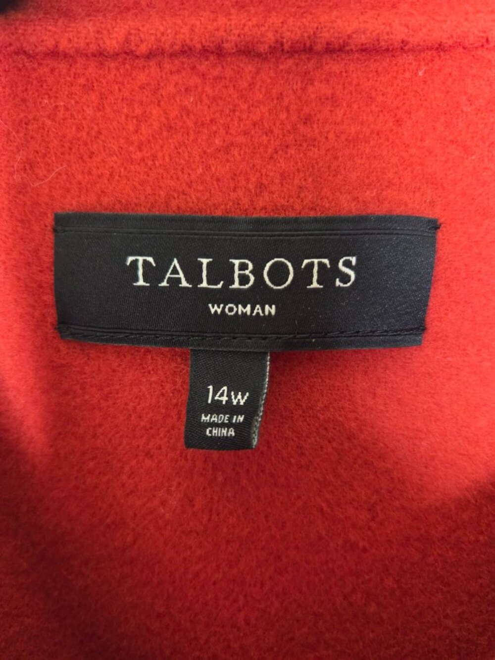 Talbots Womens Peacoat Jacket 14W Button Front Midweight button up Classic - Picture 2 of 6